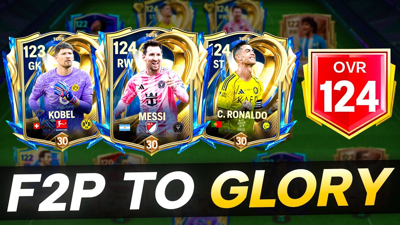 I Reached 124 OVR in My F2P TO GLORY Account! 🤯