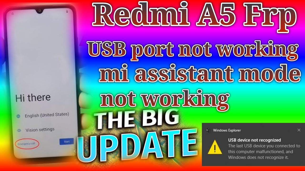 Redmi A5 5g Frp remove android 15 spd port not working || All redmi frp unlock without assistant mod