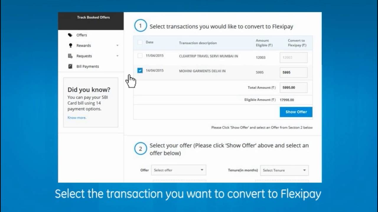 How to Convert Big Credit Card Purchases into EMI using Flexipay