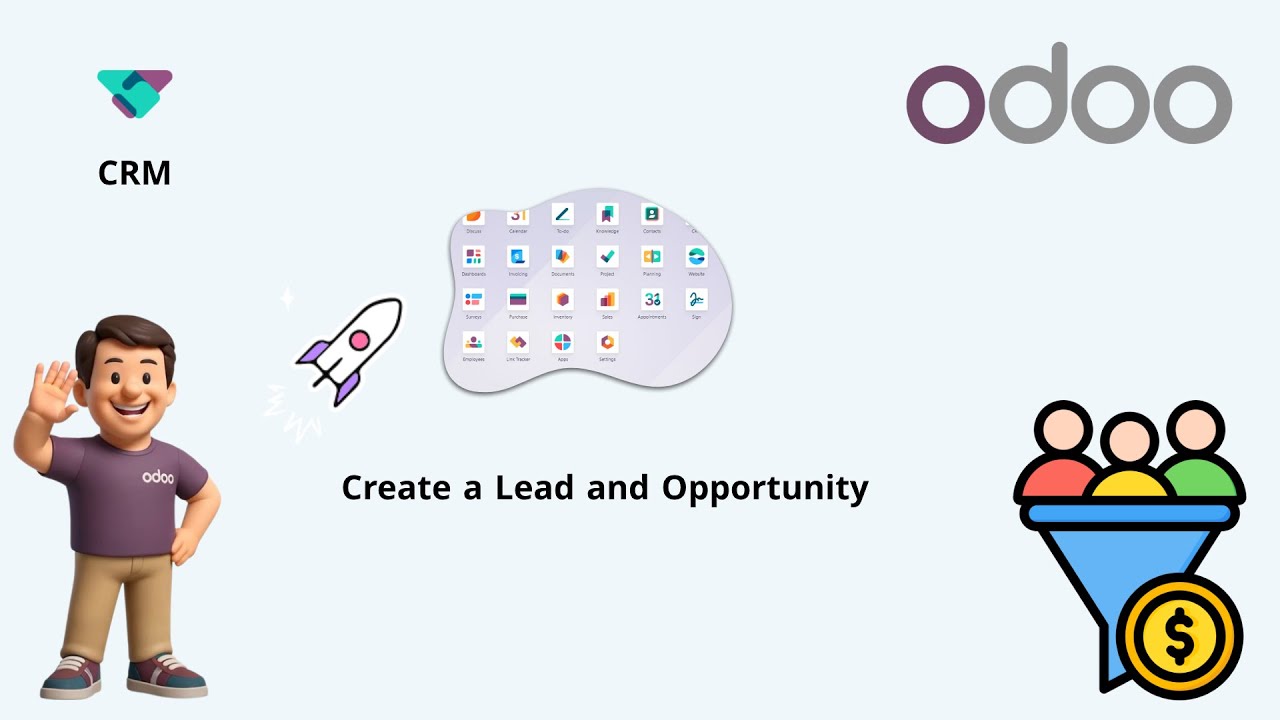 إنشاء Lead وتحويلها إلى Opportunity في Odoo 18 | شرح عملي لتطبيق CRM