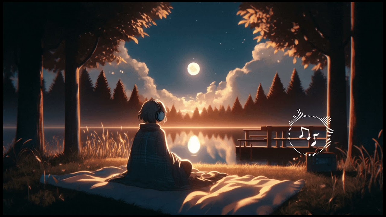 Serene Lake Piano Lofi  | lofi for relax, study, work, stress relief | Relaxing