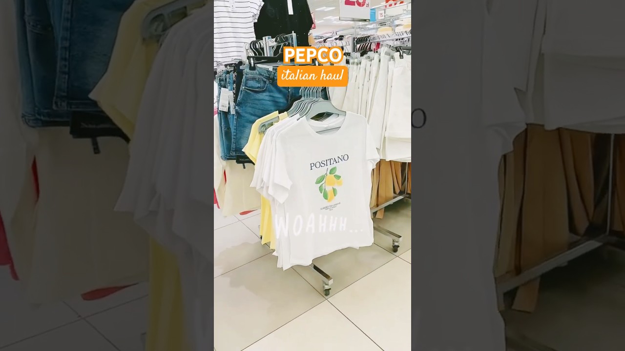 Biegiem do Pepco po wloskie koszulki 🤭 #pepco #haul #tshirt #italianvibes