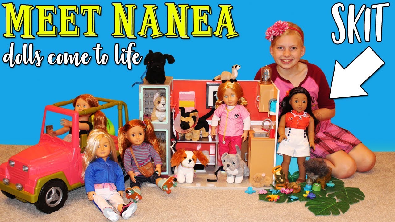 Alyssa's Dolls Come to Life! Puppy Rescue Skit