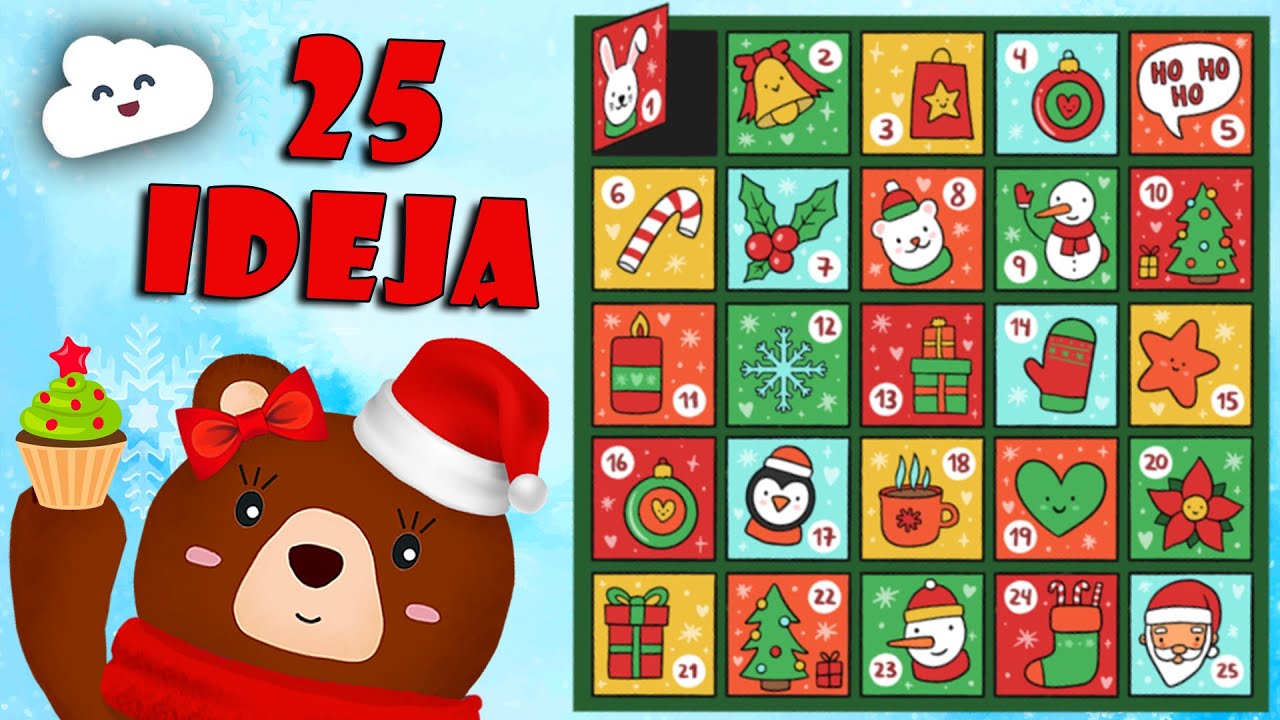 🎅🏻🎄 Učimo: Adventski kalendar 2024 | Božićne aktivnosti za djecu | Mama Medo nas uči 🐻
