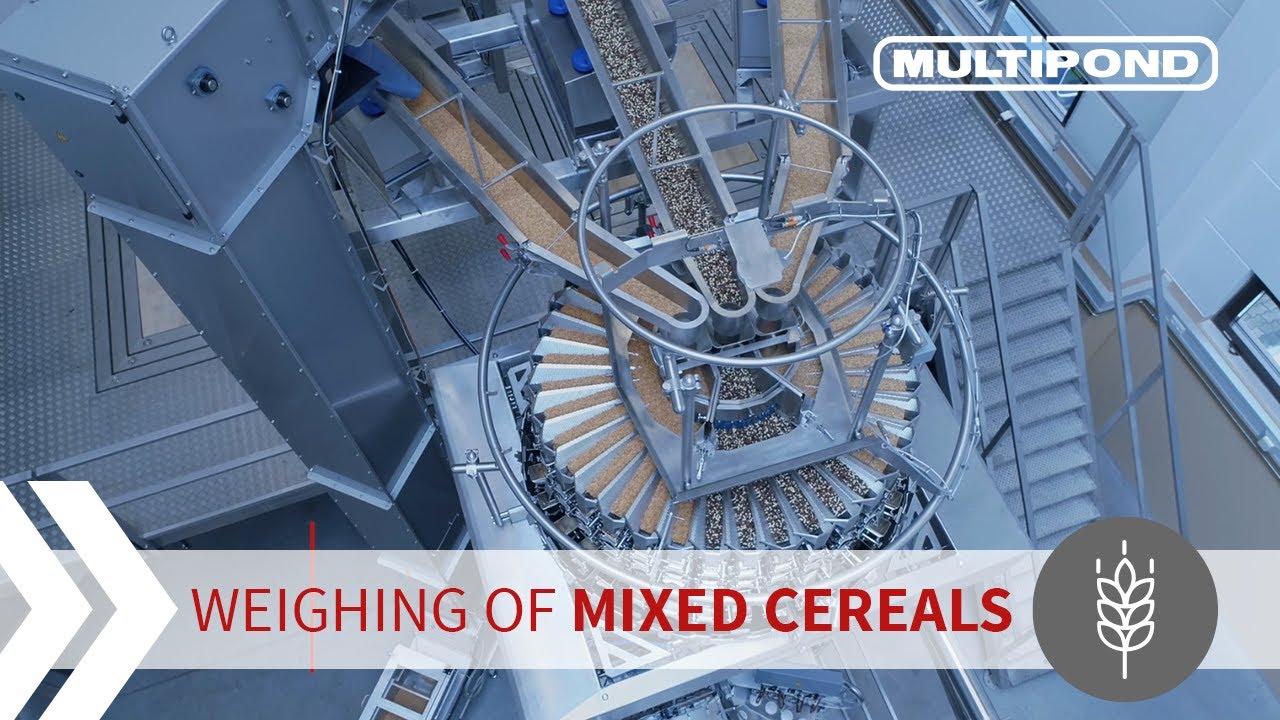 Multihead weigher | Weighing of Cereals for Yoghurt Cups | MULTIPOND