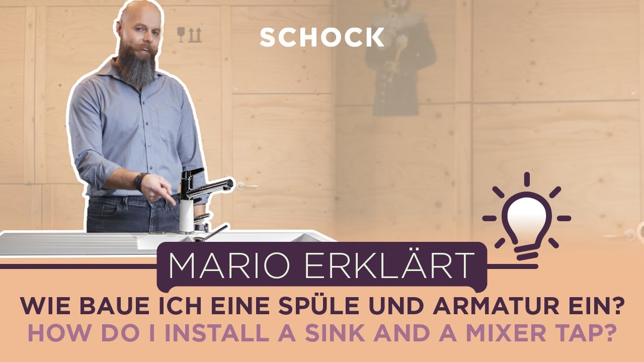 Wie baue ich eine Spüle und Armatur ein?