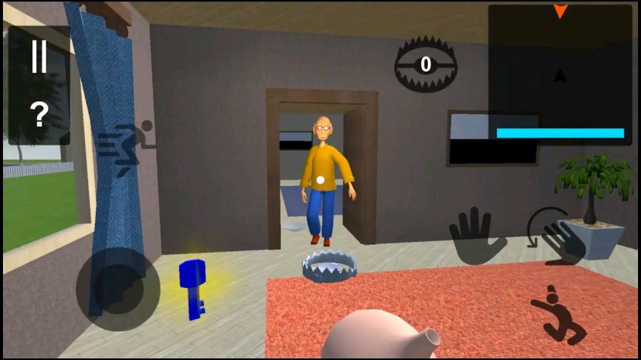 Grandpa Neighbor Bald Teacher Escape - Level 3 - Gameplay