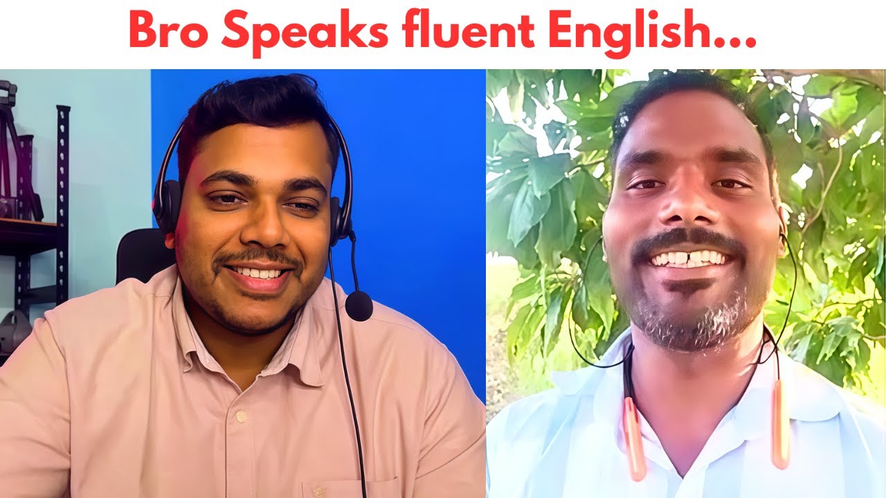 He has learned english by himself and became fluent