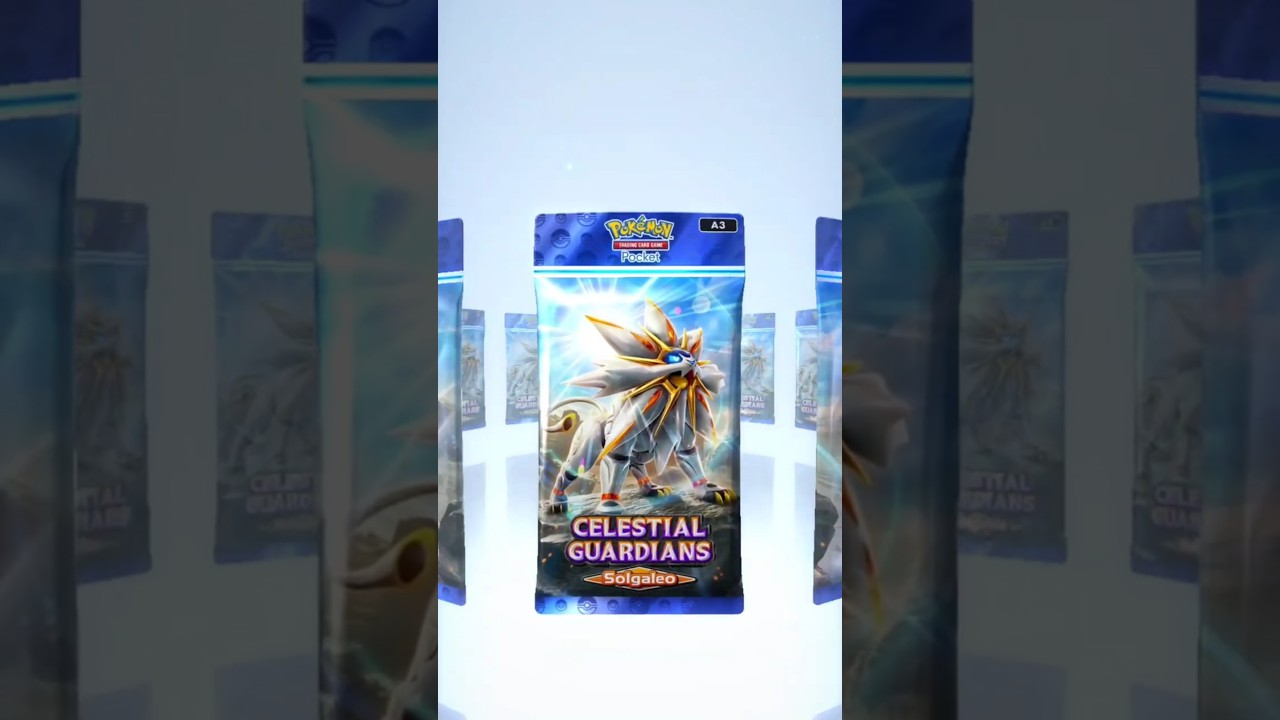 Celestial Guardians Solgaleo Pack opening.  #pokemontcgpocket