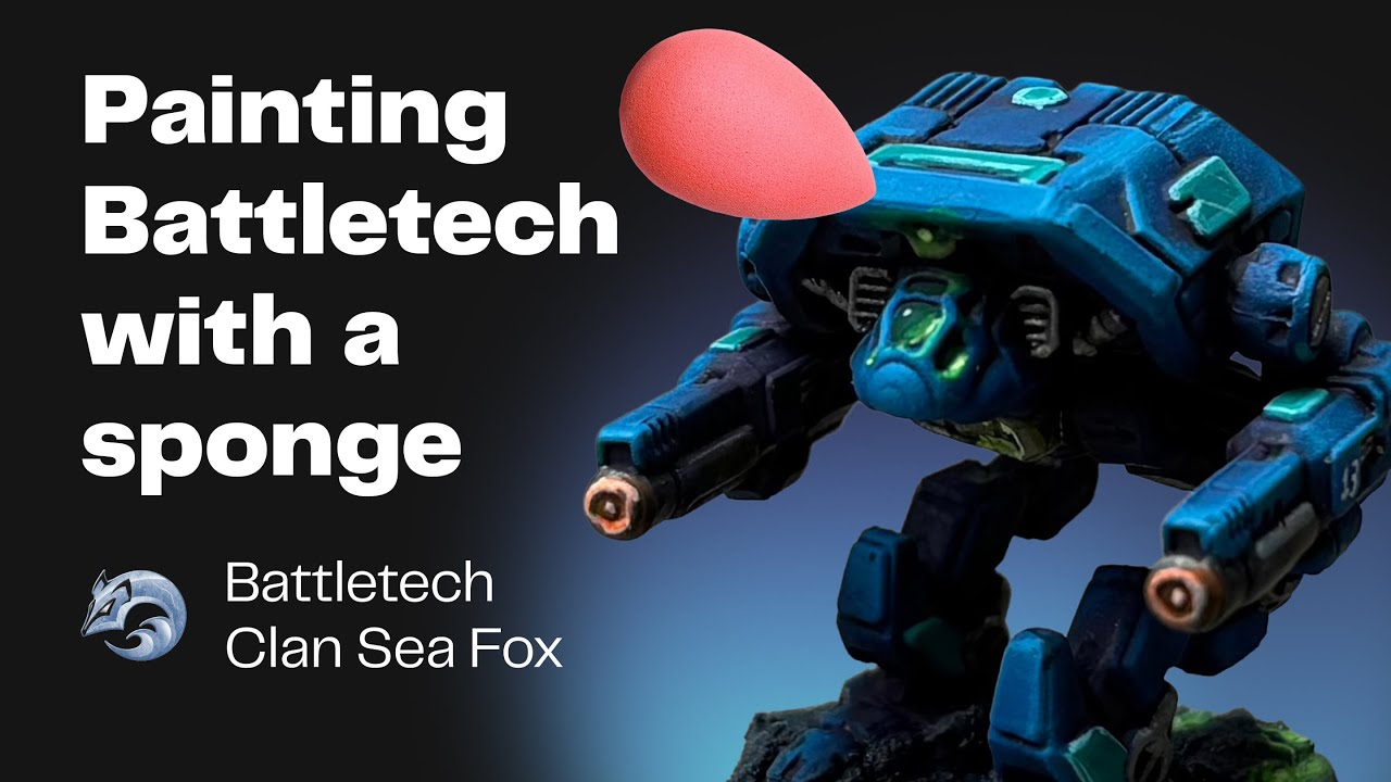 BattleTech Mini Painting: The Sponge Method