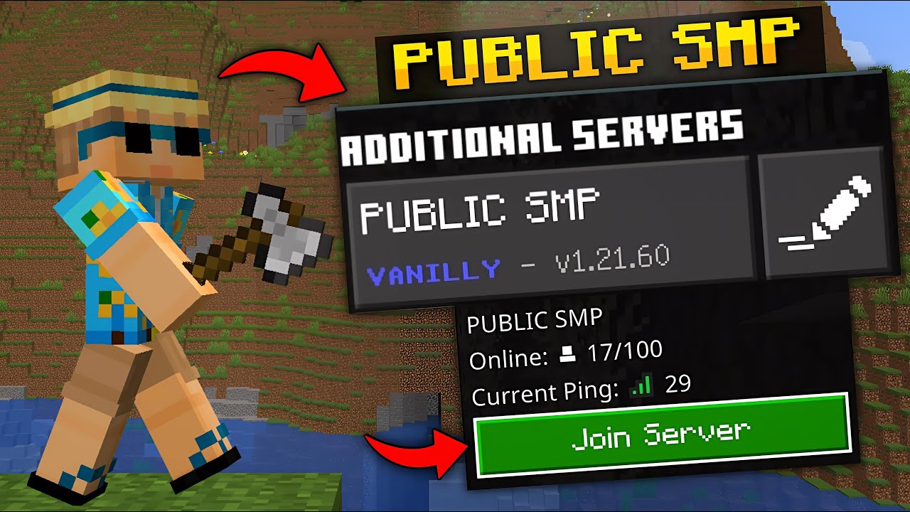 Best Minecraft Public Survival SMP Servers For PE/Java | Minecraft Public SMP 1.21 #05