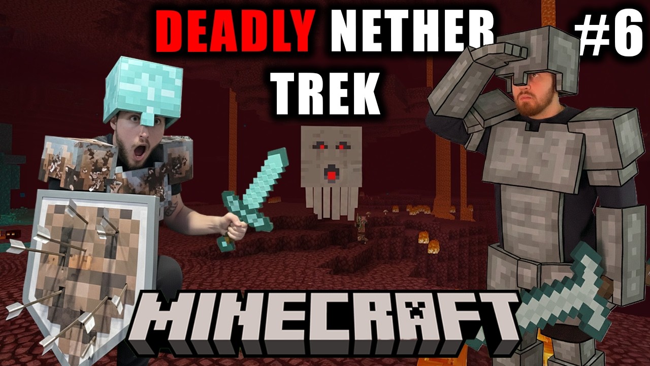 DEADLY NETHER TREK! | Minecraft (ft. ST. Francis) Episode 6