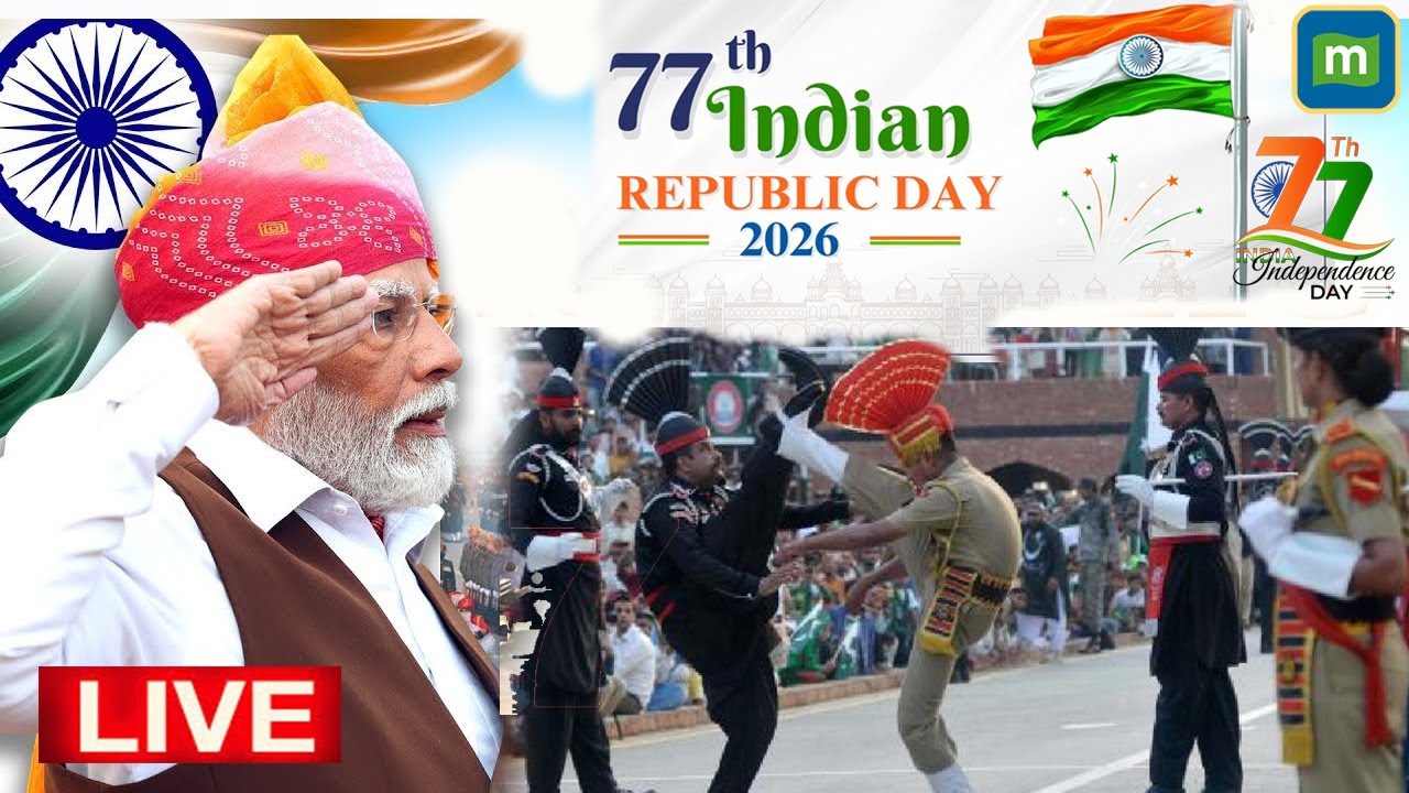 India Republic Day Parade 2026 LIVE:  Kartavya Path | 77th Republic Day Celebrations Across India