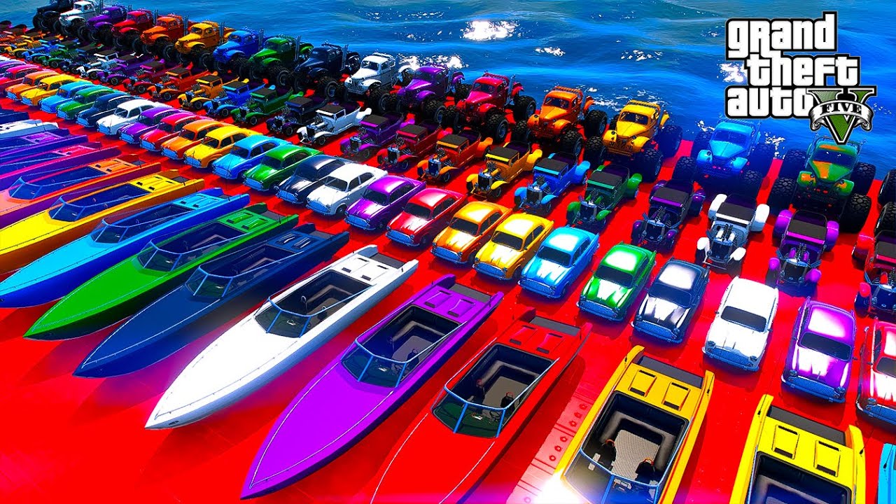 GTA VMods Stunt Racing Challenge By Spider-Man With Amazing Super Car Matercycle And Airplane