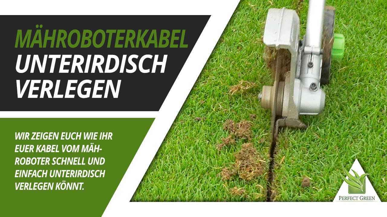 🌱 Begrenzungskabel vom Mähroboter unterirdisch verlegen - So geht's schnell und einfach 🌱