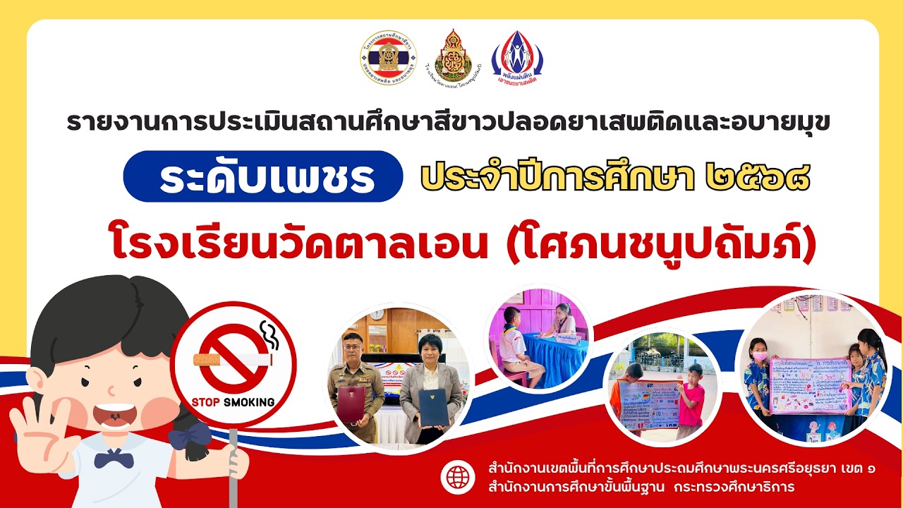 รายงานผลการดำเนินงานสถานศึกษาสีขาว ปลอดยาเสพติดและอบายยมุข ระดับเพชร ประจำปี 2568