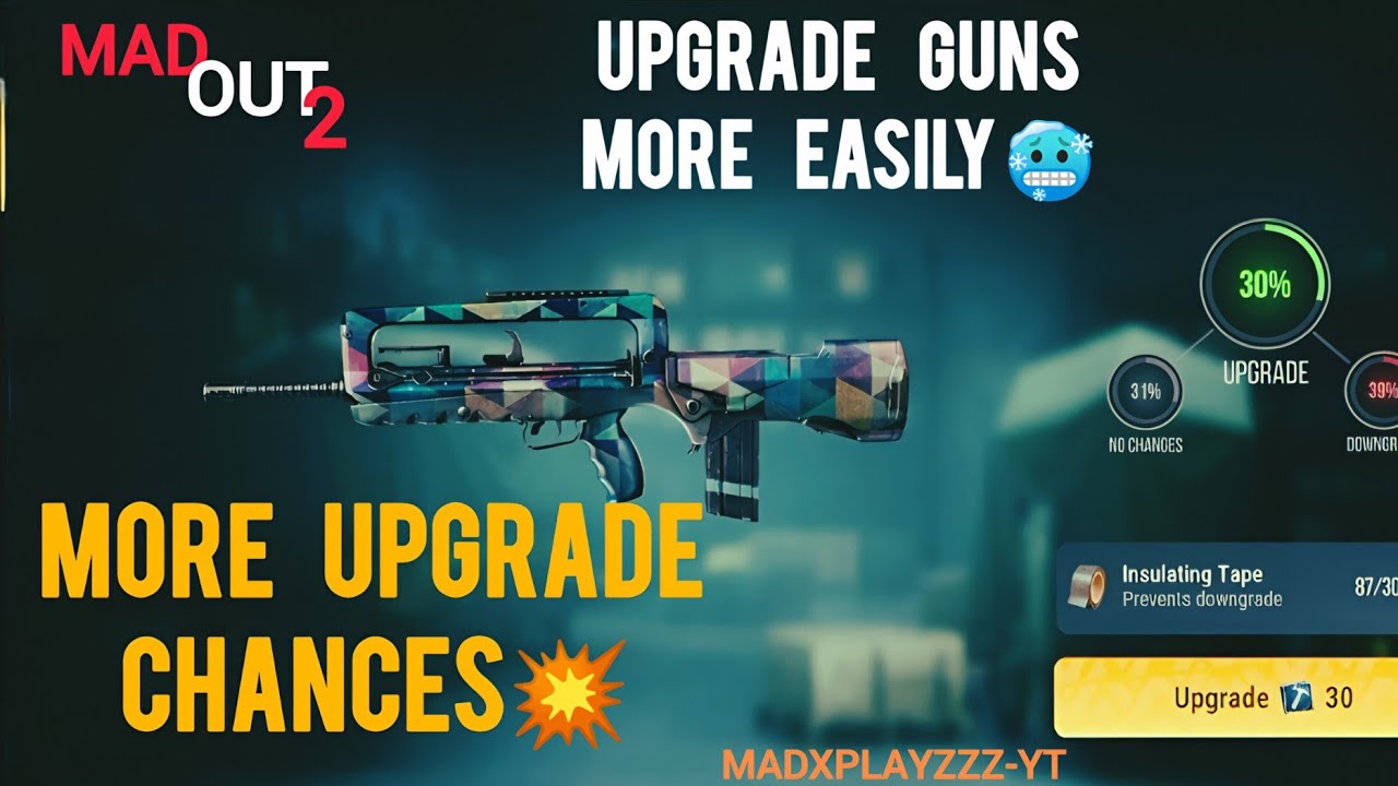 100% Upgrade Chance? | MAD OUT2 Gun Upgrade Guide |