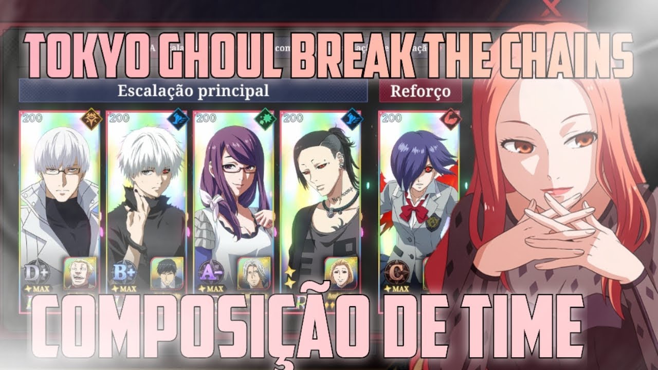 COMPOSIÇÃO DO TIME Guia em TOKYO GHOUL BREAK THE CHAINS