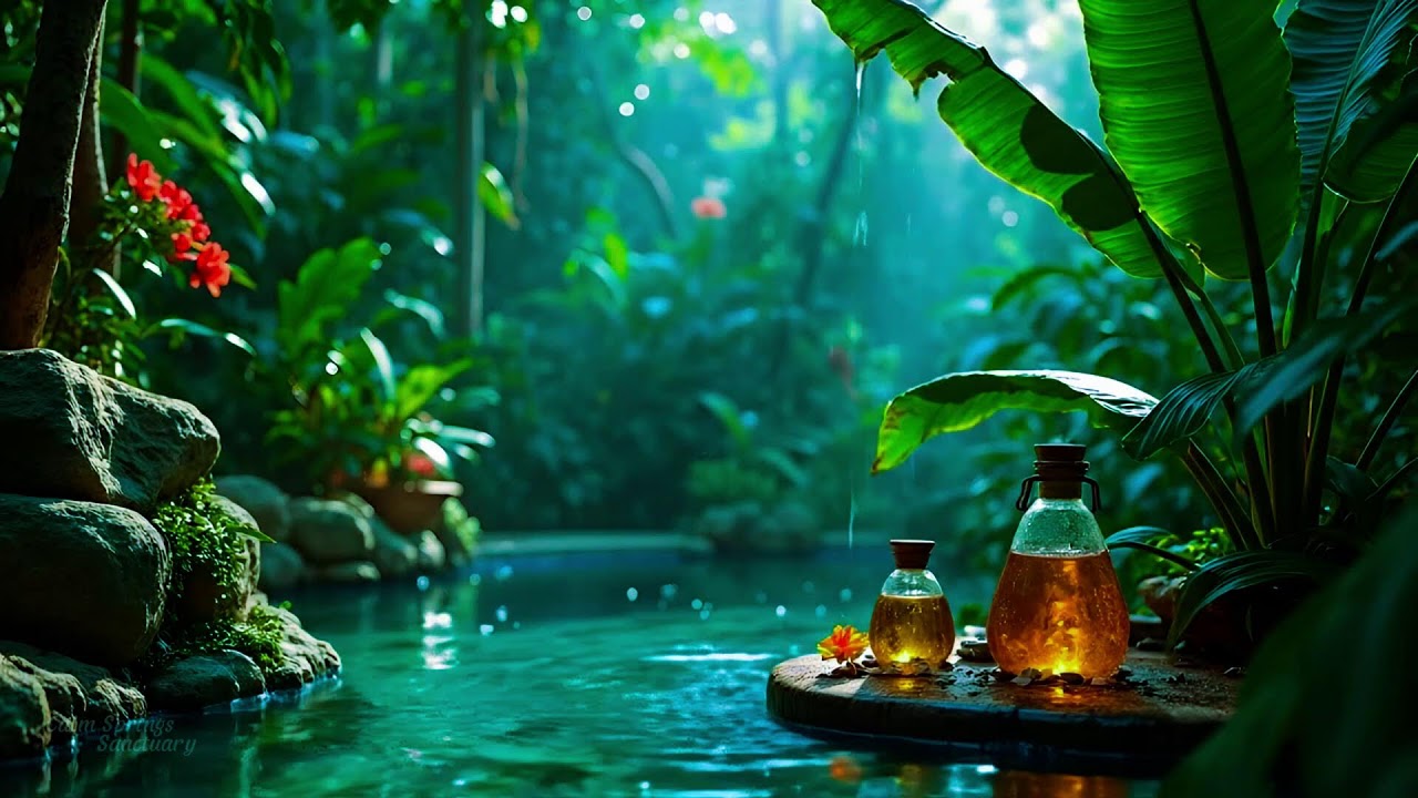 Нежные звуки природы с водой для сна и расслабления