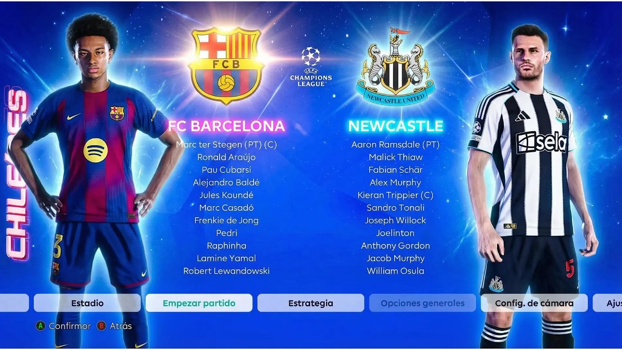 Barcelona vs Newcastle, octavos de final 