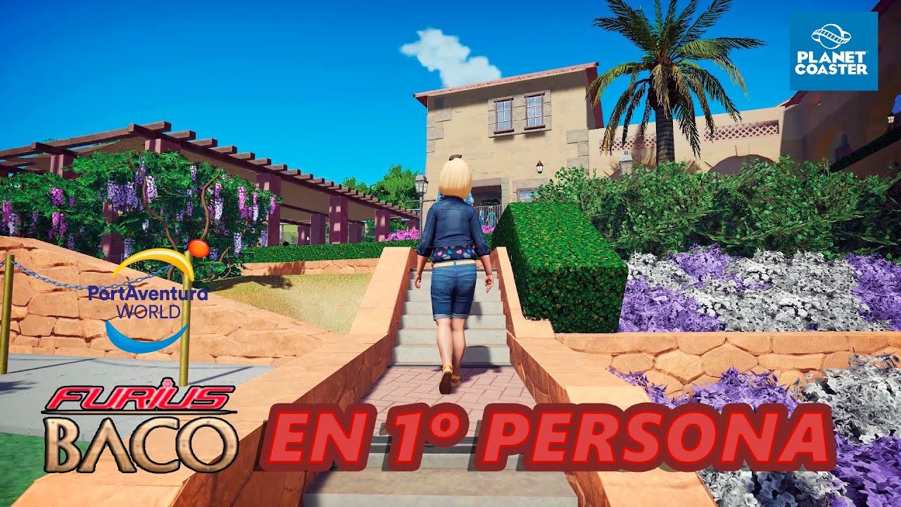 Furius Baco en primera persona - PortAventura en Planet Coaster