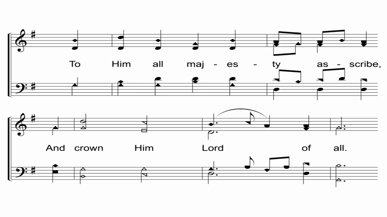 All Hail the Power of Jesus' Name (Holden) - A Cappella Hymn