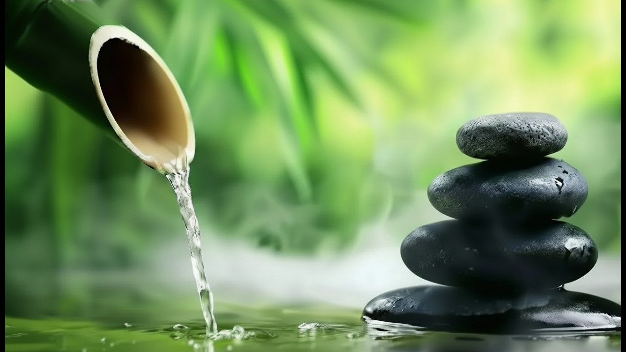 Soothing Piano & Flowing Water Sounds for Night Sleep & Deep Calm