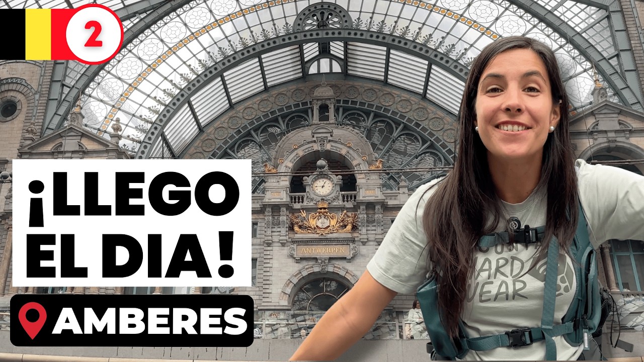 🚅 Viajamos de BRUSELAS a AMBERES para reencontrarnos con nuestro motorhome 🇧🇪 #Belgica - Ep.2