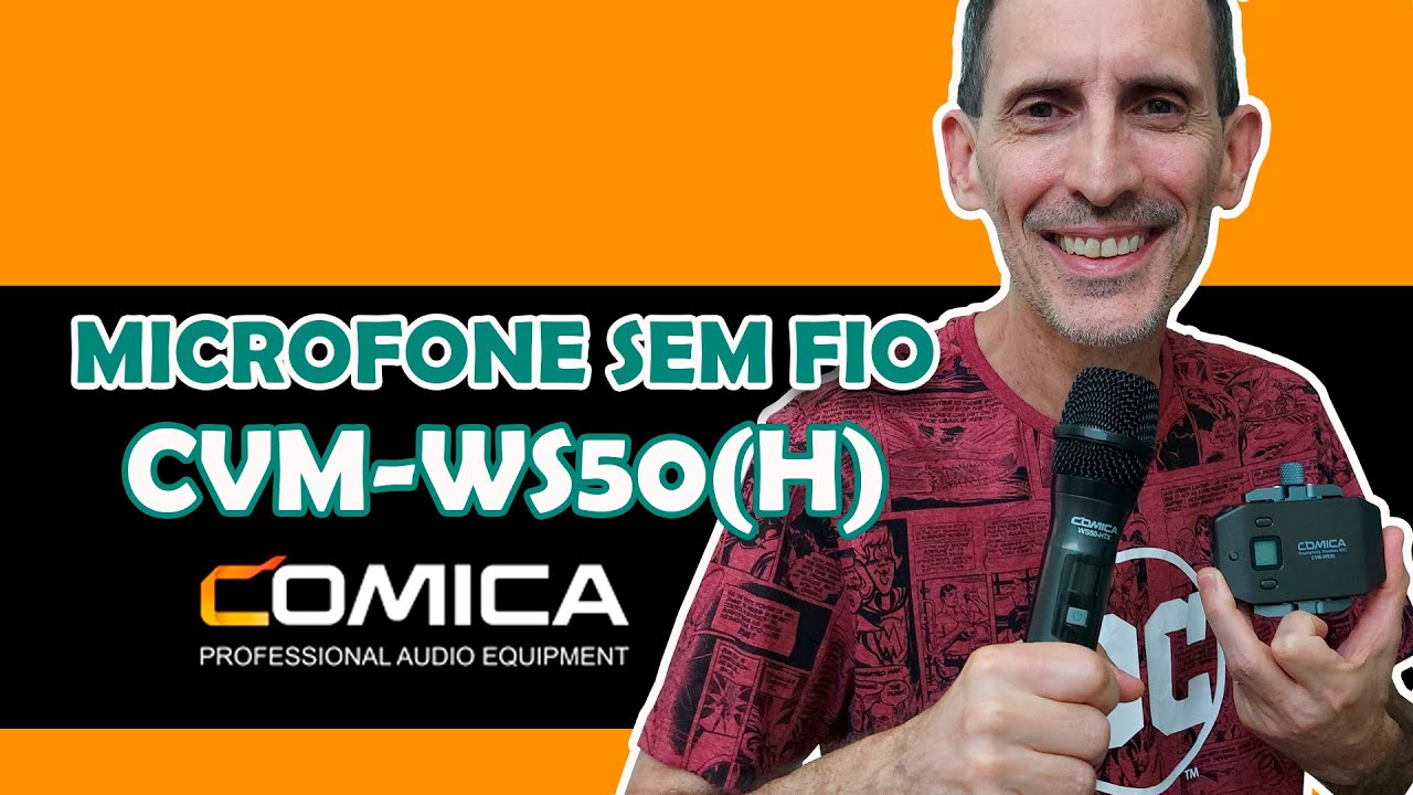 MICROFONE SEM FIO COMICA CVM-WS50(H) - UNBOXING & REVIEW