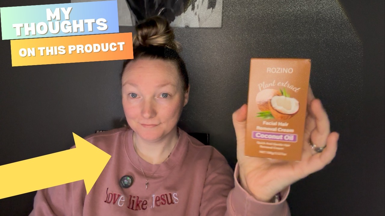 Facial Hair Removal Cream - Coconut Oil Based Review #ad #amazoninfluencer