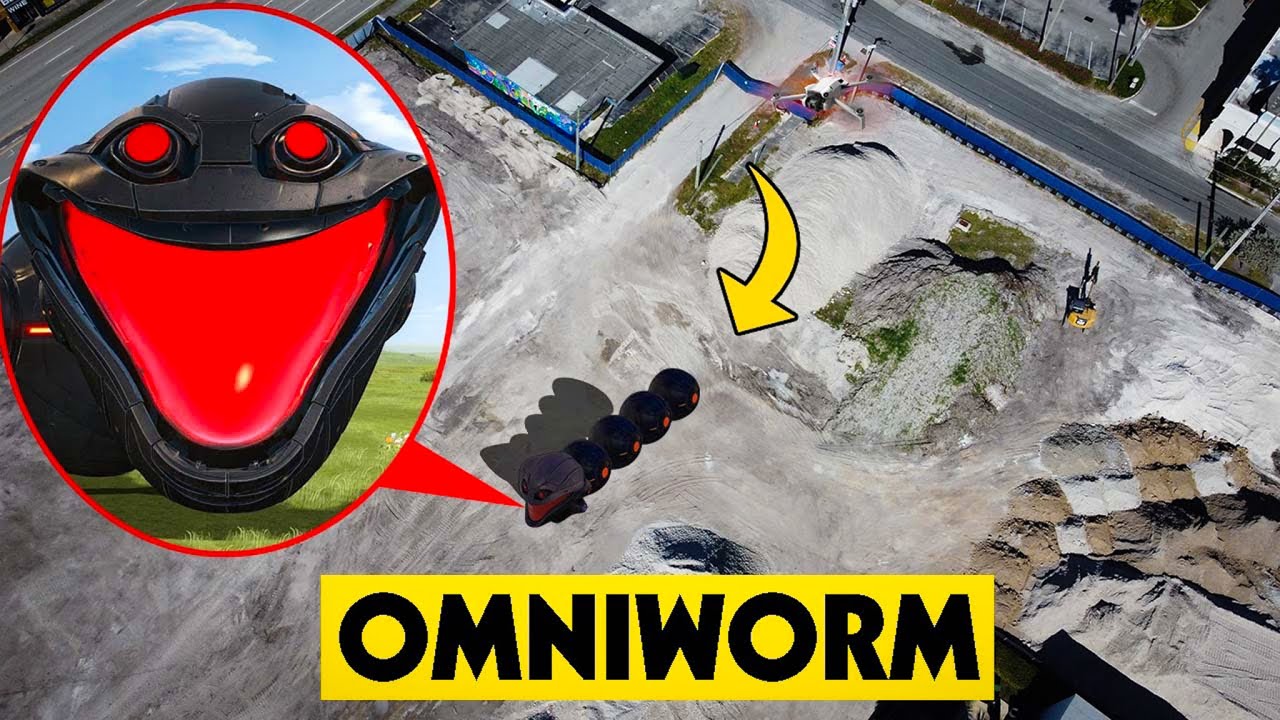 DRONE CATCHES ROBLOX HUNGRY OMNIWORM EMRGING FROM EARTH IN REAL LIFE! (OMG)