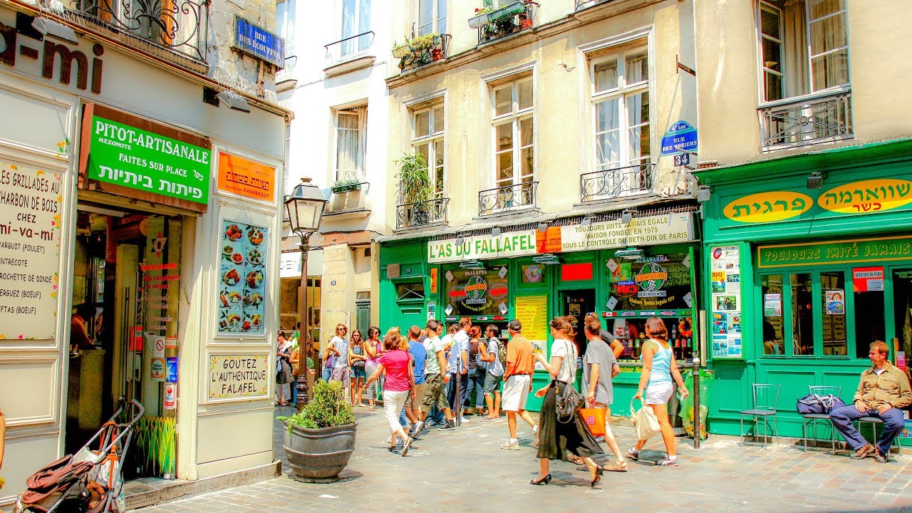 A Walk Down Rue-des-Rosiers, Le Marais, Paris