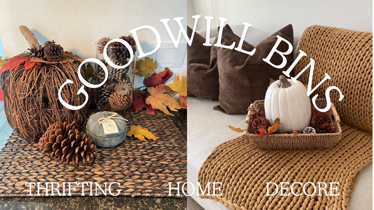 GOODWILL BINS||THRIFTING HAUL||DECORATING HOME DECOR|| FALL DECOR