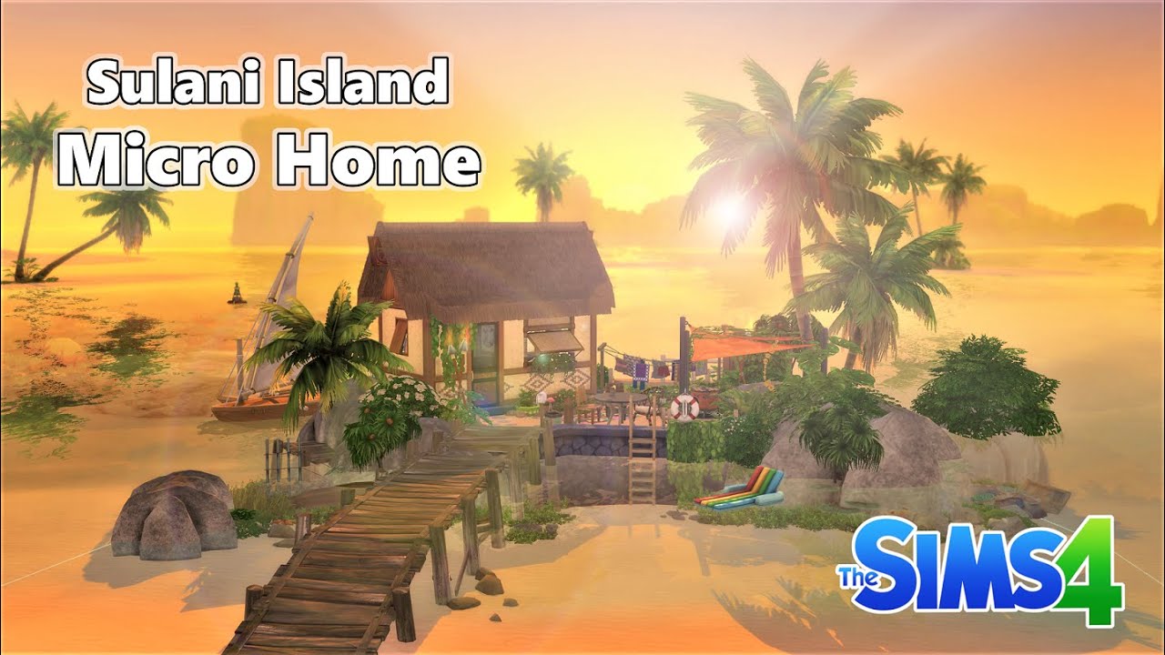SULANI ISLAND MICRO HOME 🏝️ The Sims 4 - Speed-build  I Base Game + Island Living I [No CC]