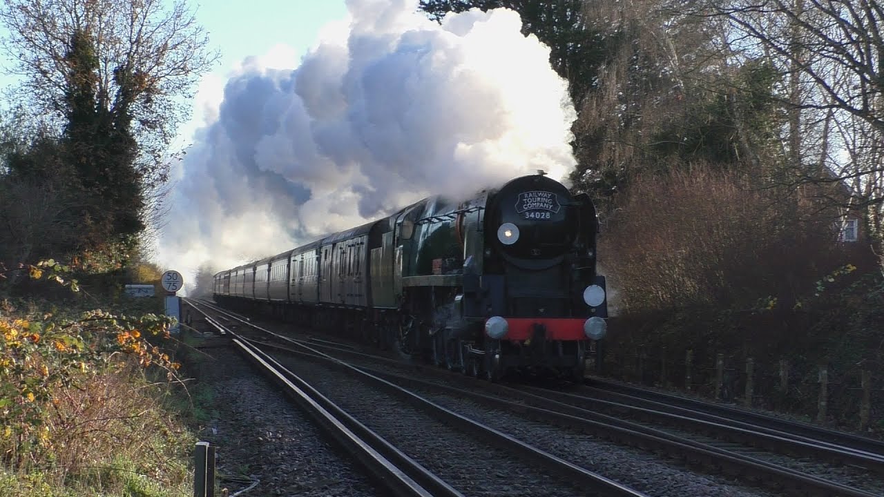 34028 'Eddystone' an Atmospheric Winter run on 