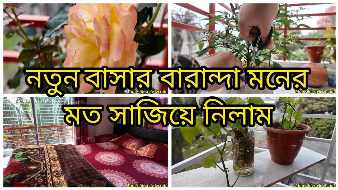 ​✨"মনের মতো করে সাজালাম নতুন বাসার বারান্দা 🌿 | Mini Lifestyle Vlog"