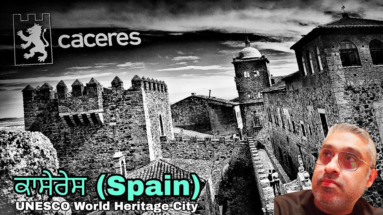 Historical City Caceres, Spain. UNESCO World Heritage City, ਪੰਜਾਬੀ Vlog 46