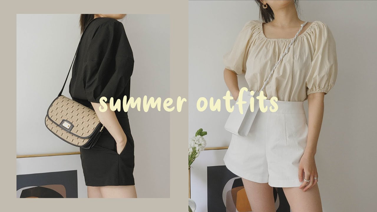 简单色系夏日穿搭×vickyoung | 简约甜美风｜Summer Outfits