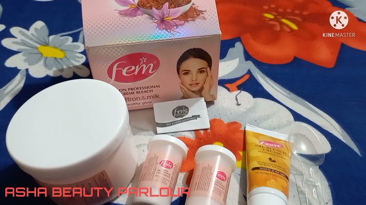 Fem Saffron and milk bleach use karne ke fayde use Kare #beautician #beautycare #beautyparlour