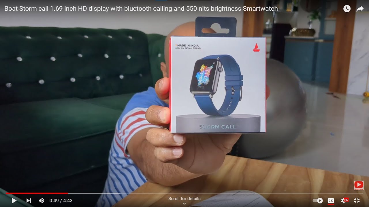 Review of Boat Storm call 1.69 inch HD display with bluetooth calling