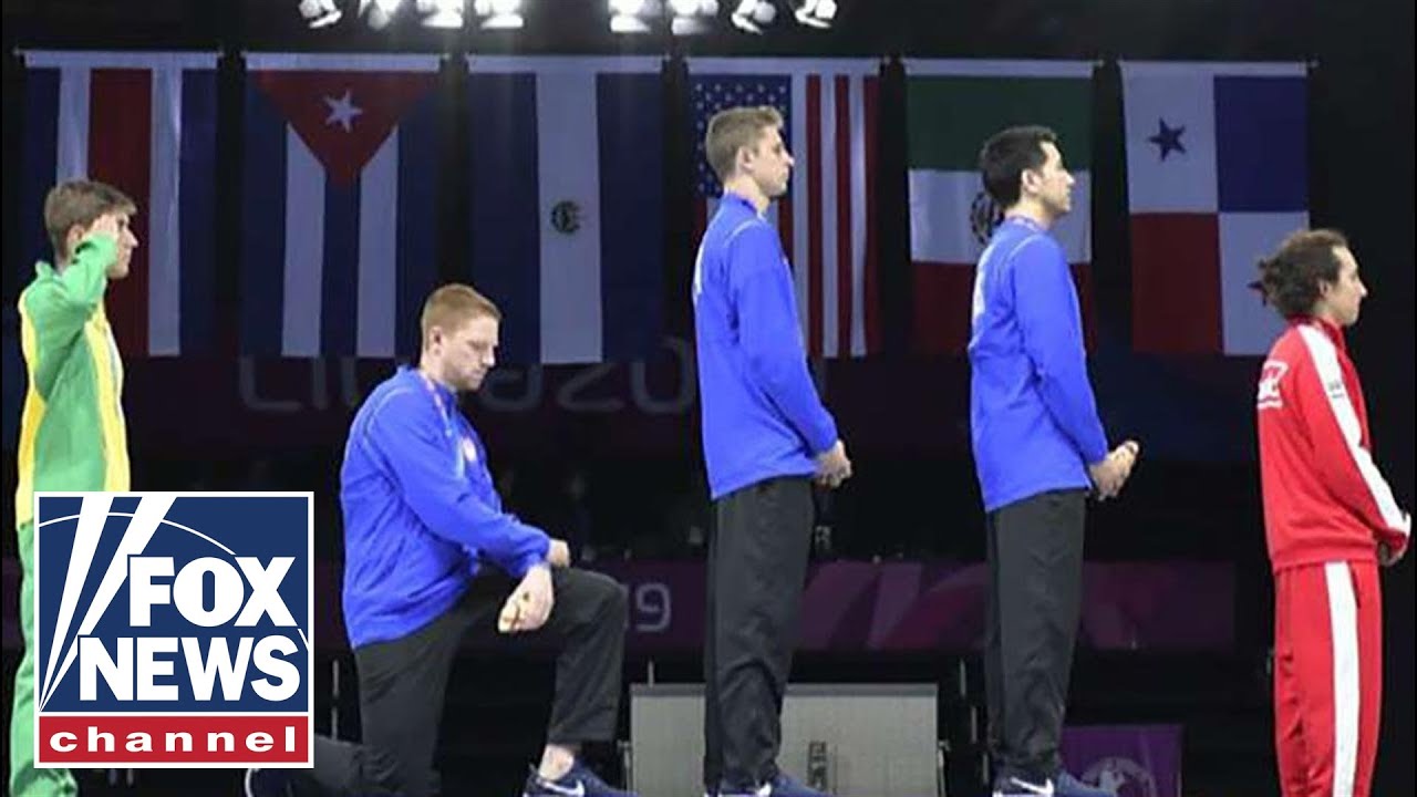 Joey Jones speaks out against fencer kneeling at podium