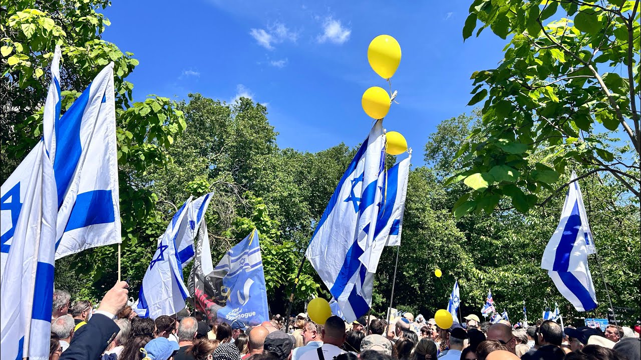 “United We Bring Them Home” Israel 🇮🇱 March, London UK Stand with Israel