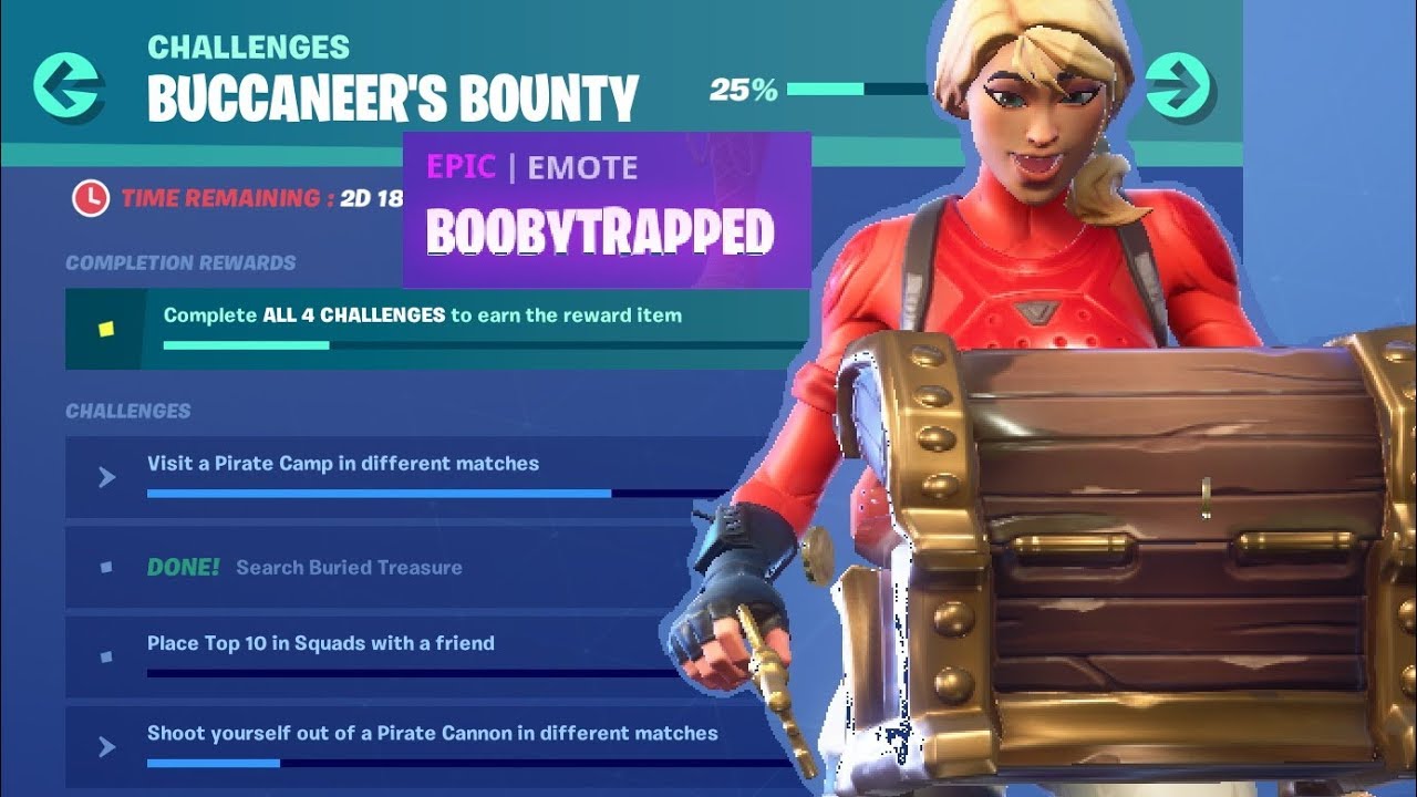 Fortnite | All Buccaneer's Bounty Challenges! :)