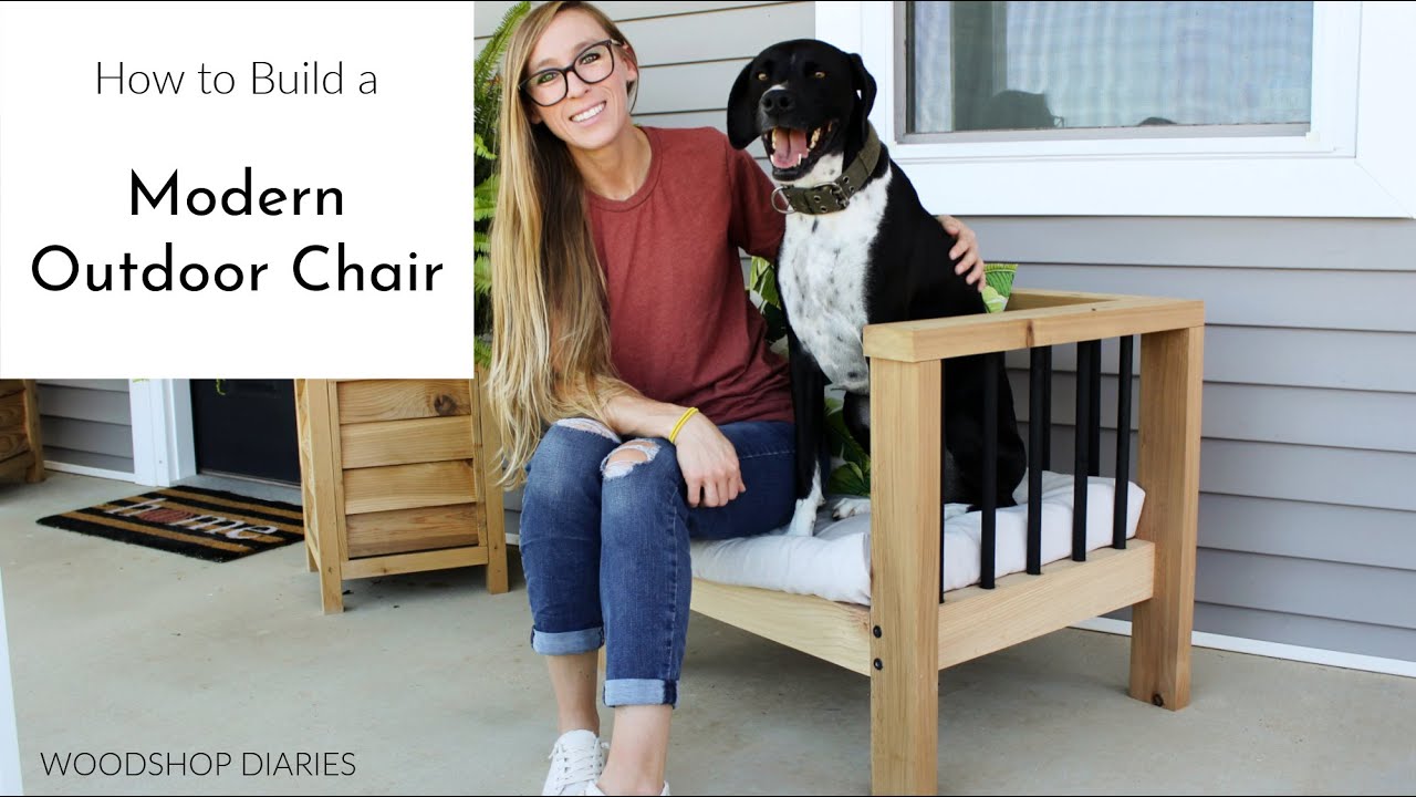 How to Build a Modern Outdoor Chair--From 2x4s and Dowels!