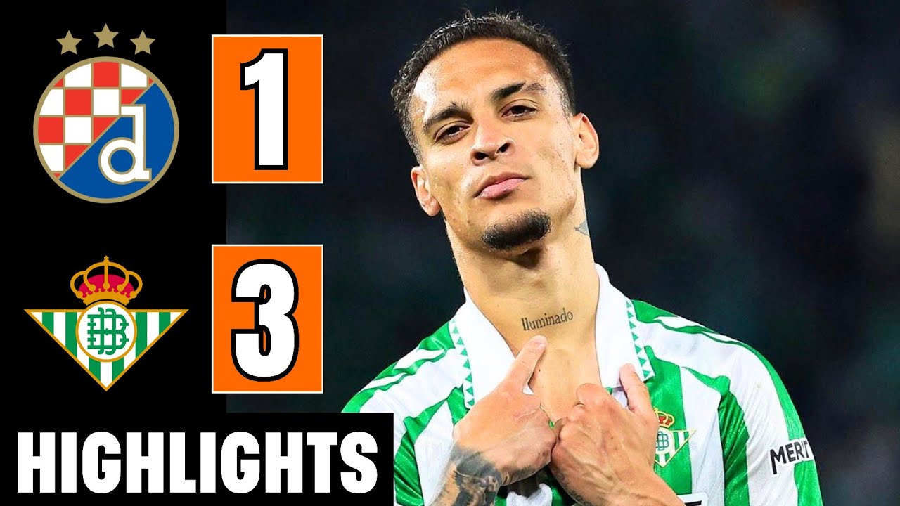 Dinamo Zagreb vs Real Betis 1-3 Resumen | Antony Goal | EUROPA LEAGUE 2025/26 Highlights | Riquelme