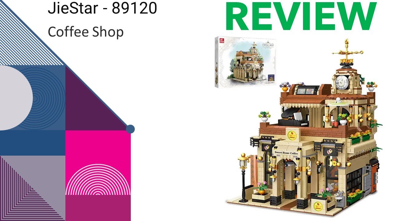 JieStar&reg; - Coffee Shop 89120 - (REVIEW) # Ben's Lego &reg; / Klemmbausteine Welt ( World ) Video 208