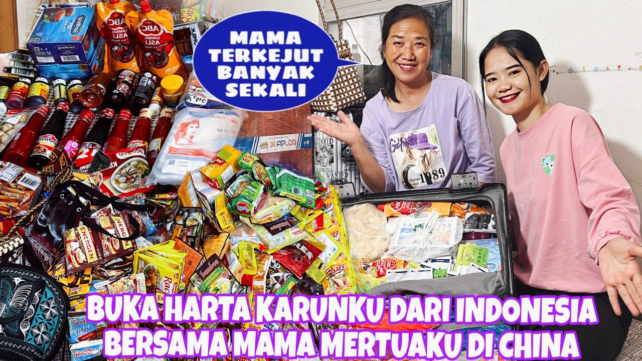 MAMA MERTUAKU PERTAMA KALI LIHAT TERASI BEGINILAH KESERUAN KAMI MEMBUKA HARTA KARUN DARI INDONESIA‼️
