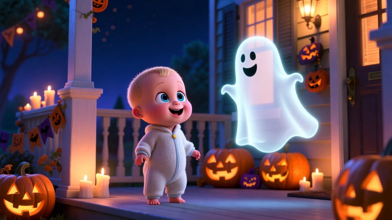 Pumpkin Party on Halloween 🎃👻 | Spooky Fun Song for Kids | Halloween Nursery Rhyme Adventure