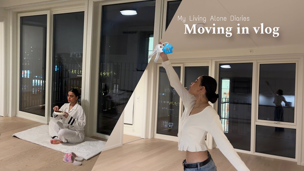 My Living Alone Diaries | Moving into my new apartment Pt.1, empty apartment tour 🏡