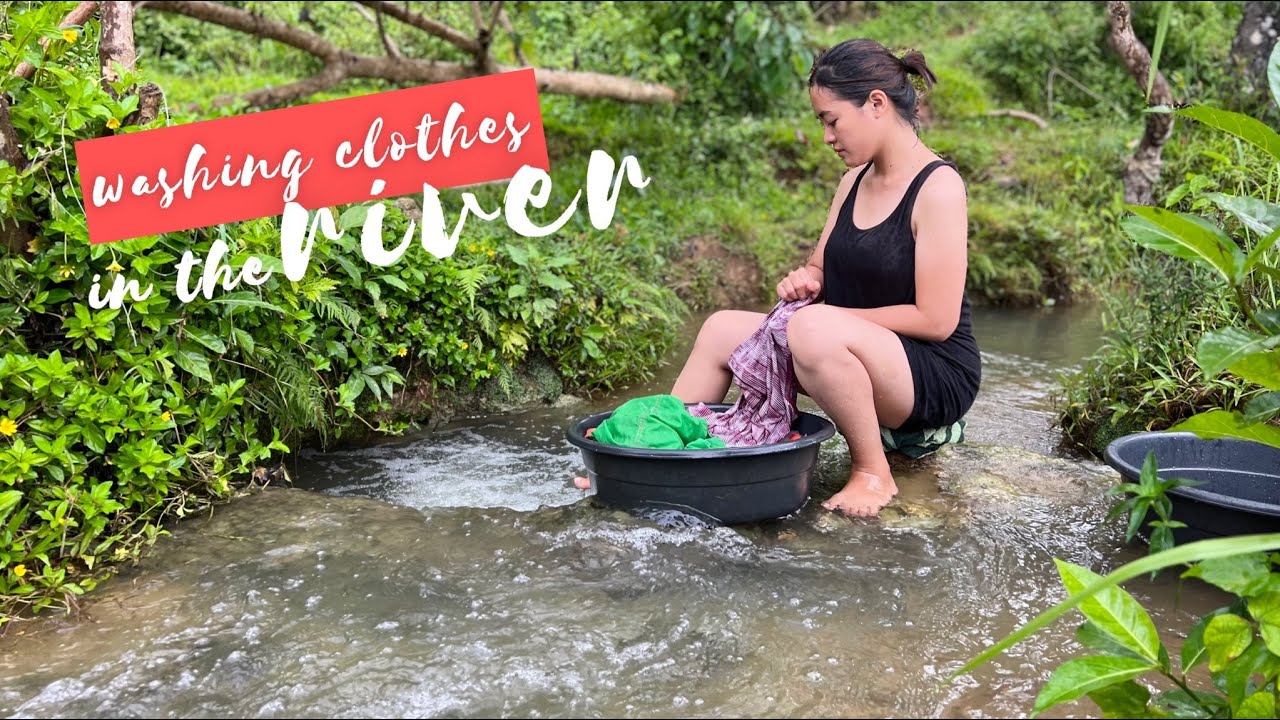 Ganito Kame Maglaba Sa Bukid | The Old Way of Washing Clothes in the Province | Countryside Life PH